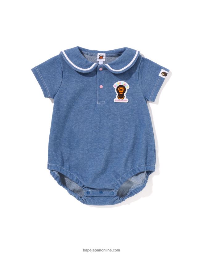 A・BATHING APE ロンパース BABY MILO SHERIFF VEST PRINT ROMPERS（ロンパース）｜A