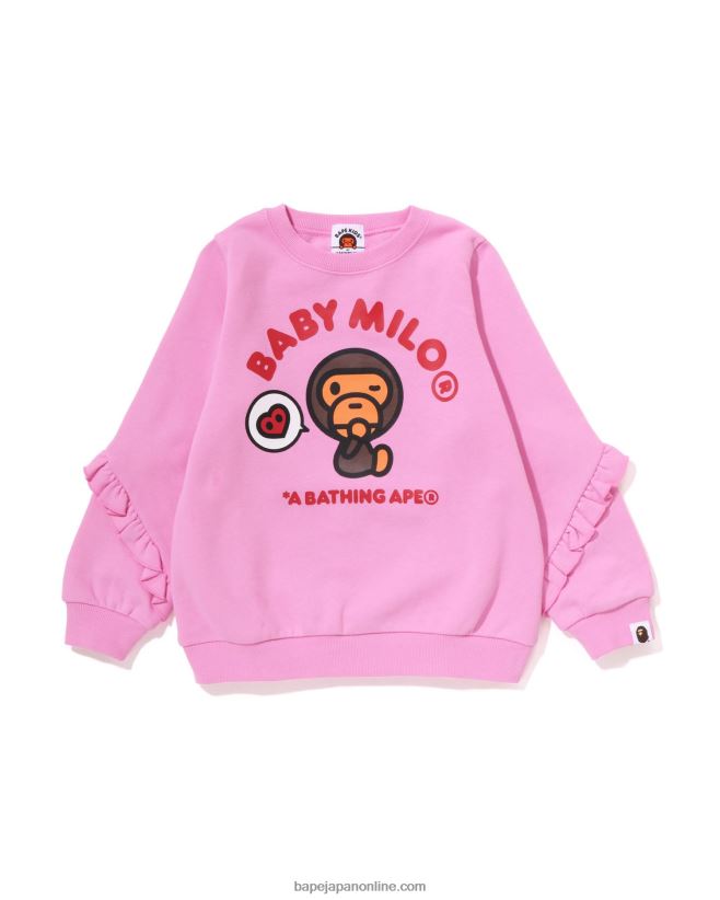 BAPE KIDS シャーク パーカー ピンク A BATHING APE ア